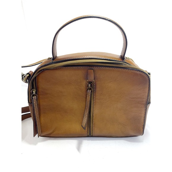 IVTG Genuine Leather Satchel Crossbody Bags Women Handmade Top Handle Handbag - Picture 5 of 7